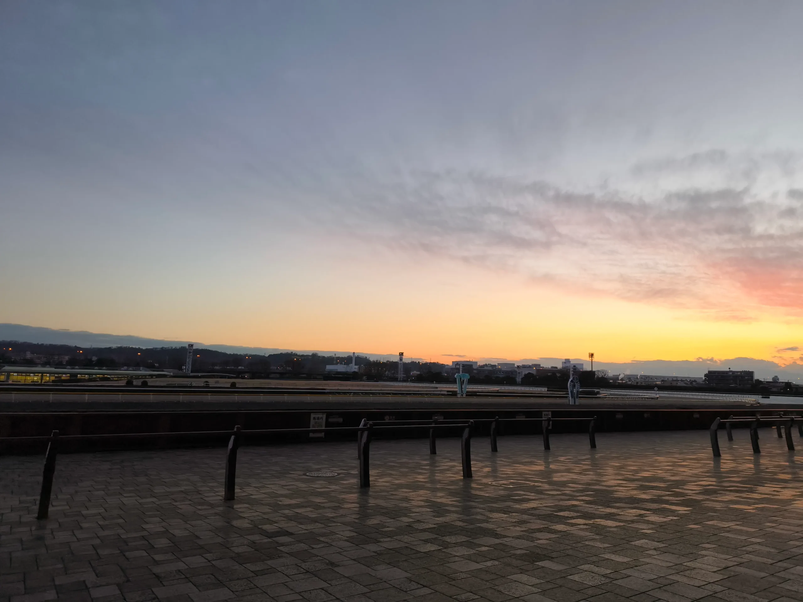 2025/12中山競馬場帰る時の景色