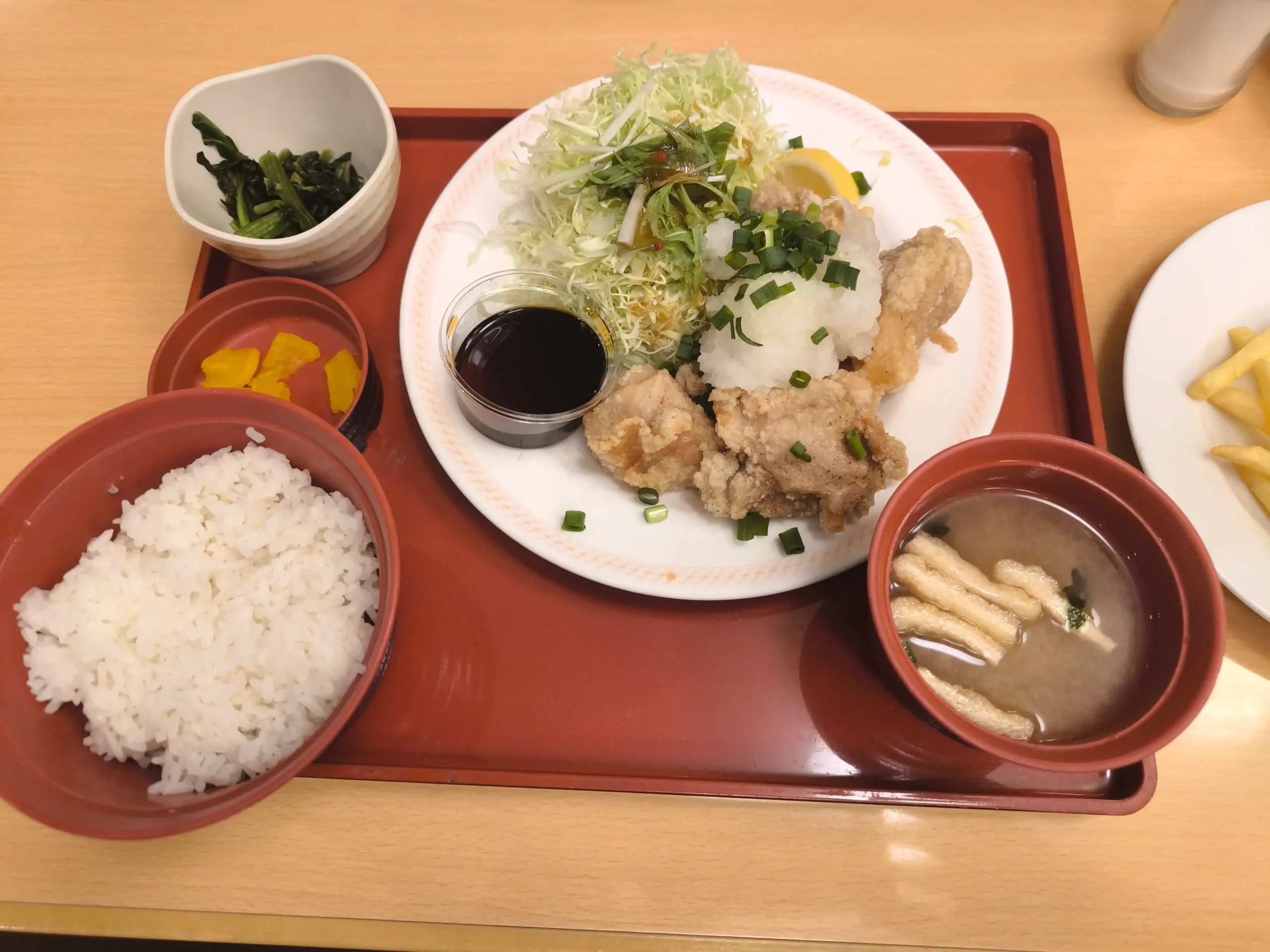 Joyfulの唐揚げ定食(おろし有りVersion)