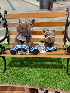 阪神競馬場・ターフィーショップの親子っぽいディープボンド